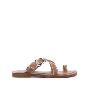 Michael Michael Kors Ashton Leather Flat Sandals.